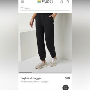 Vuori Women’s sweatpants (Boyfriend Jogger) size xs